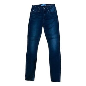 7 For All Mankind B(air) Denim “The Skinny” Jeans - Size 24, Dark indigo wash